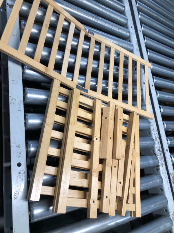 Photo 1 of **PARTS ONLY***STOCK PHOTO REFERENCE ONLY, NOT IN ORIGINAL PACKAGING*** 
3 Tier Bamboo Shoe Rack for Closet Free Standing Wood Shoe Shelf Storage Organizer for Entryway Small Space Stackable  (Natural)