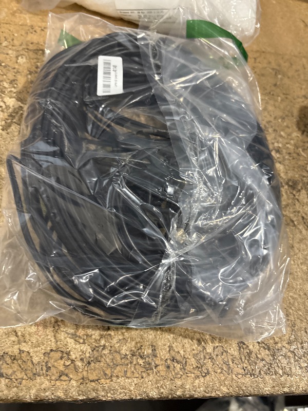 Photo 1 of Amazon Basics HDMI Fiber Optic Cable, 18Gbps High-Speed, 4K@60Hz, 2160p, 48-Bit Color, Ethernet Ready, 100 feet, Black