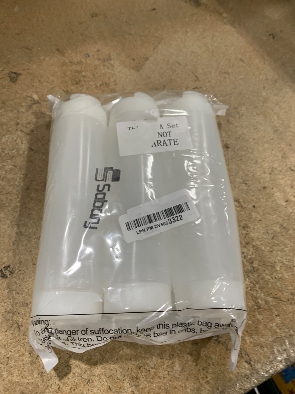 Photo 1 of 3 Pcs 16 oz Inverted Plastic Squeeze Bottles, Refillable Tip Large Valve Dispenser Condiment Squeeze Bottle for Sauces Ketchup Sour Cream Self Sealing Syrup Dispenser for Restaurants (White)