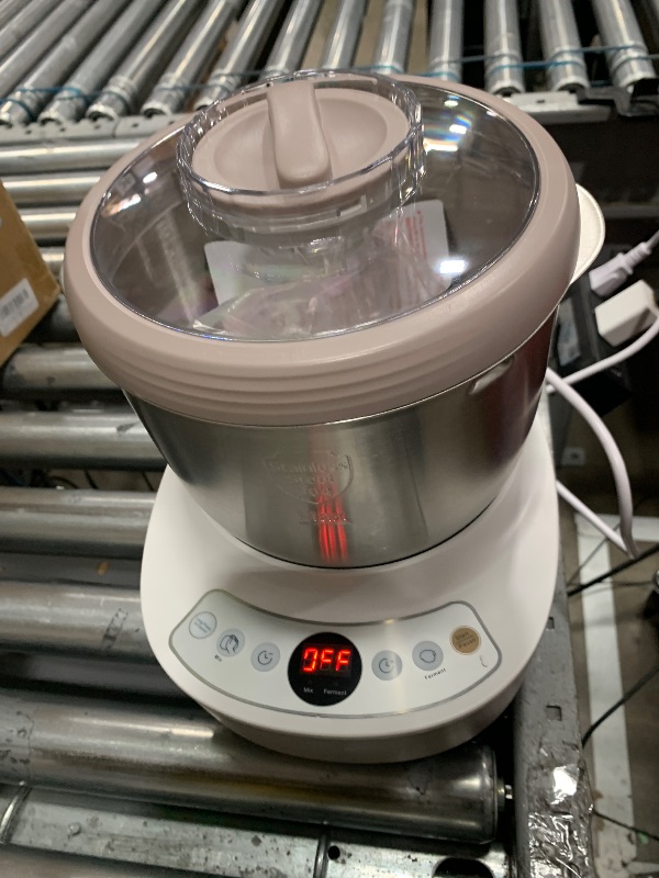 Photo 1 of Bear 3.7-Quart Electric Dough Maker with Fermentation Function, Crafted with 304 Stainless Steel for Pizza & Bread Dough, HMJ - A35M1
