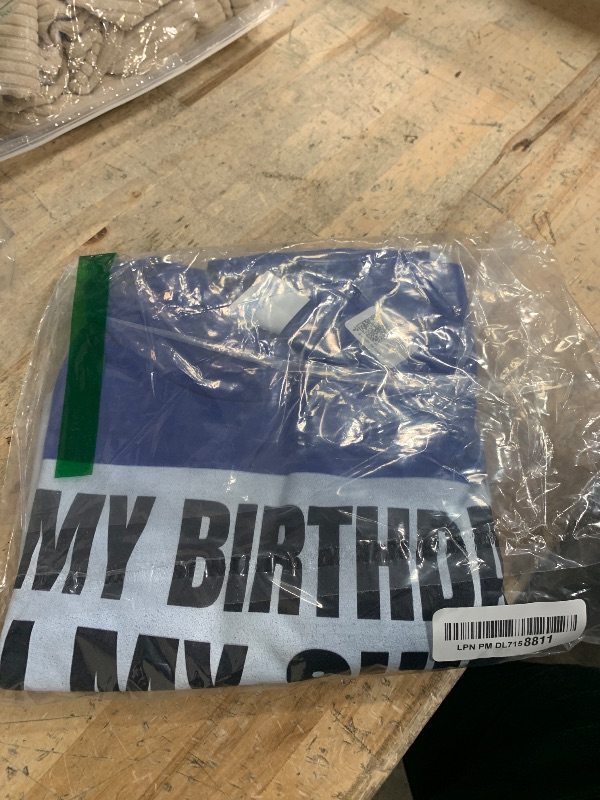 Photo 1 of *** BLUE NOT BLACK***Sign my Shirt Birthday Gift Party Ice Breaker: Mens & Womens T-Shirt