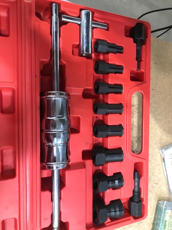 Photo 1 of 12Pcs Bearings Remover Bearing Extractor Hand ing Tools Bearing Remove Tool Bearings Pullers Set Bearing Remover Pulling Extractor Car Disassembly Tool
