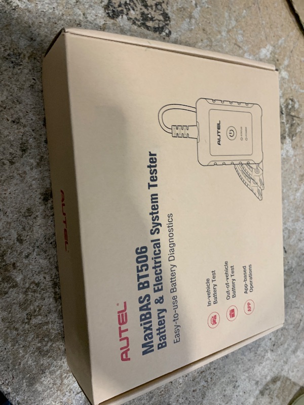 Photo 1 of 2025 Autel MaxiBAS BT506 Car Battery Tester, 6V 12V 100-2000 CCA Car Battery Analyzer, 12V 24V Auto Cranking/Charging System Test, Adaptive Conductance, High-Precision Battery Load Test for All Cars