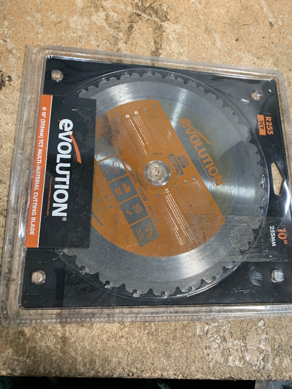 Photo 1 of Evolution Power Tools RAGE255Blade Multi-Purpose Cutting Blade for RAGE3, 10-Inch