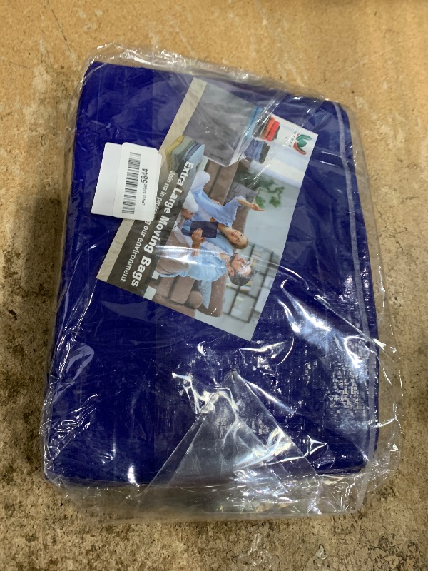 Photo 1 of 4 Pack Extra Heavy Duty Large Moving Bags with Strong Zipper & Carrying Handles, Sturdy Clothes Storage Bag Totes Bins, Packing Bags Moving Boxes College Moving Supplies, Dark Blue - 40 gal