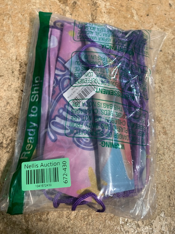 Photo 1 of 12 Pack Mermaid Party Supplies Favor Drawstring Bags for Kids' Birthday, Boys Girls Little Mermaid Drawstring Backpack Bag as Loot and Goodie bags for Gifts, Treat, Candy, School or Birthday Party