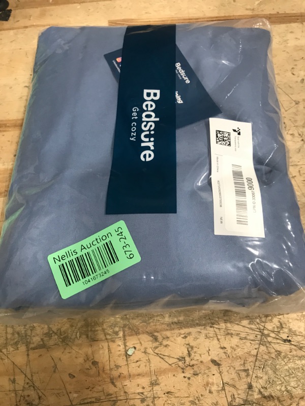 Photo 1 of Bedsure Duvet Cover Twin/Twin XL Size - Soft Double Brushed Bedding Set for Kids & Adults, Zipper Closure, 2 Pieces, Includes 1 Duvet Cover (68"x90") & 1 Pillow Sham, NO Comforter, Slate Blue
