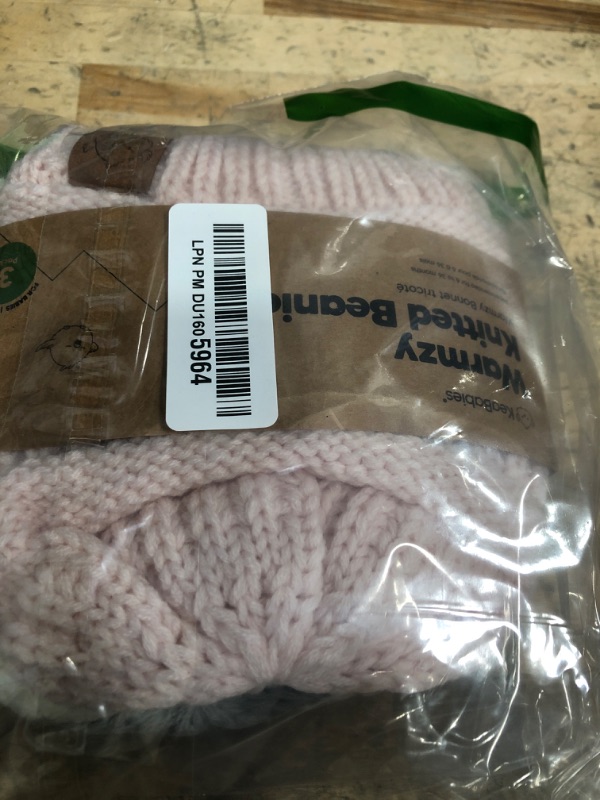 Photo 1 of 3-Pack Baby Beanies for Boys, Girls - Stretchy Knit Baby Hats, Cute Newborn & Toddler Winter Hat, Soft & Warm Infant Beanie 6-36 Months (Sweet Pea, M)