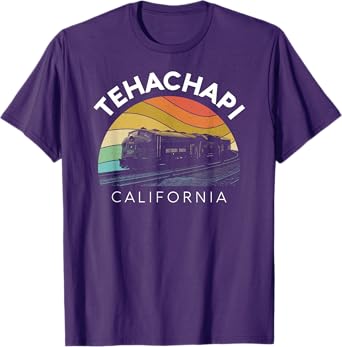 Photo 1 of ***STOCK PHOTO REFERENCE ONLY*** Tehachapi California Mountains Retro Railroad Loop Kern Camp T-Shirt