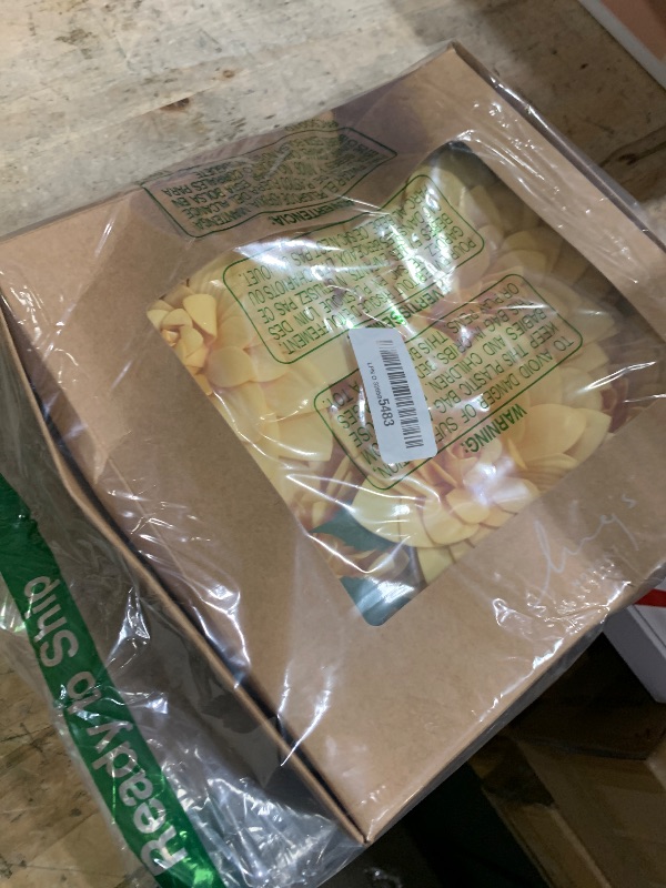 Photo 1 of (BAGGED) (GOOD/FAIR) Ling's Moment Flowers 6.5" Dahlia Artificial Flowers 7pcs Creamy Yellow Flowers, Foam Fake Flowers w/Stem for DIY Wedding Decor Centerpieces Bouquets Bridal Shower Home Decorations