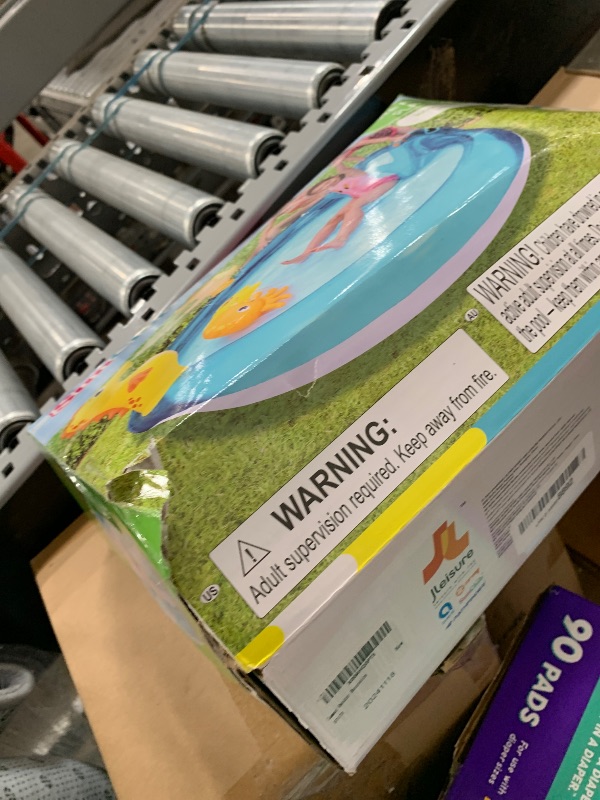 Photo 1 of Inflatable Sea Animal Play Center, Inflatable Kids Swimming Pool with Water Slide, Water Sprayer, Sea Spray Kiddie Pool for Kids Children Summer Outdoor Splash, Backyard Garden Water Park