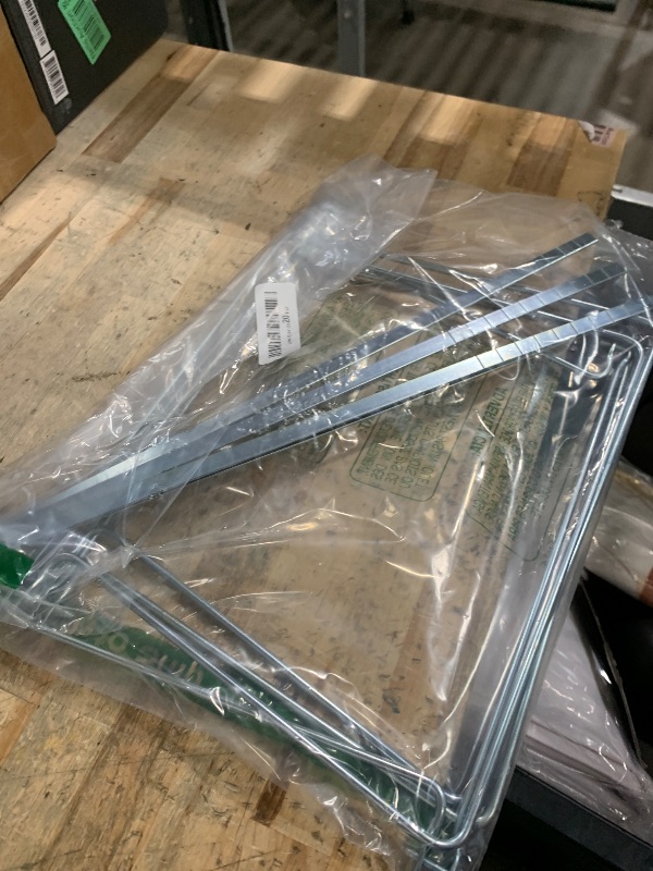 Photo 1 of Officemate Hanging File Frame, Letter Size, Adjustable 14 to 18-Inches, 2 Count (Pack of 1),Silver, 91990