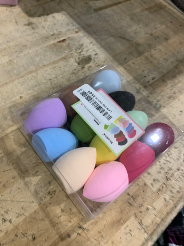 Photo 1 of 12 Pieces Professional Makeup Sponge Set,Latex Free Flawless Soft Setting Face Puffs,Multicolor Beauty Sponge Blender Cosmetic Applicator for Powder,Liquid,Facial Makeup Tools