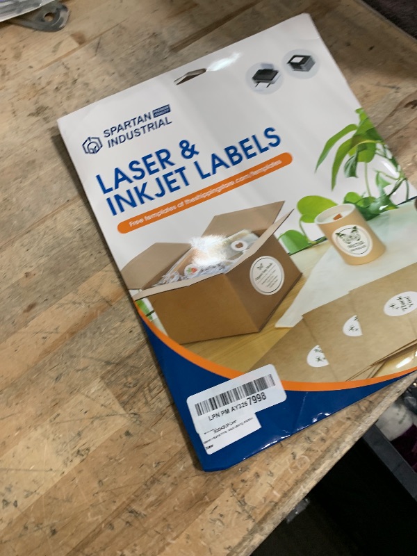 Photo 1 of 1" Circle Printable Labels Compatible with Inkjet and Laser Printers - 30 Sheets, 1890 Matte White Round Stickers for Pricing, Product Labeling, and Custom Tags - Spartan Industrial