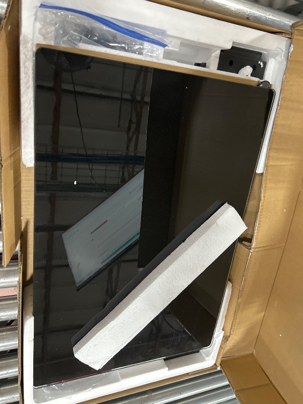Photo 1 of ***MISSING HARDWARE*** TAVR Universal Floor TV Stand Base for 32-74 Inch TVs up to 110 Lbs with Swivel Height Adjustable Mount, Black Tempered Glass Base for Media Storage and Space Saving