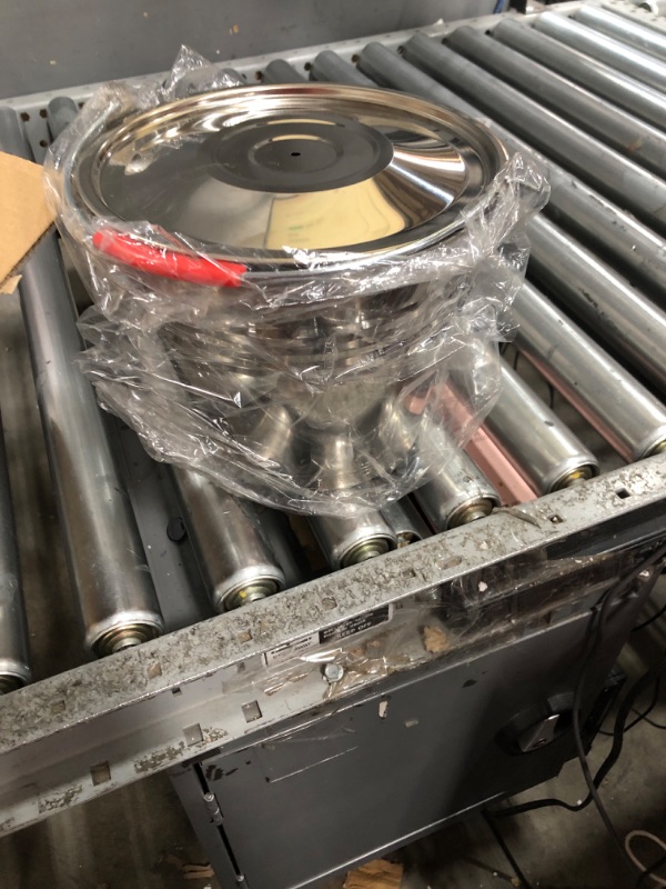 Photo 1 of Hemoton Metal Bucket with Lid, Stainless Steel Milk Pail Bucket with Lid & Handle, Durable Bucket for Heavy Loads, Compost, Milk Pail