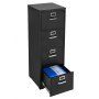 Photo 1 of *KEYS MISSING TO ONE OF THE CABINETS AND 2 ARE LOCKED/UNABLE TO OPEN* 2PK-VEVOR 4 Drawer File Cabinet with Lock, Metal Vertical Filing Storage Cabinets for Home Office, Heavy-Duty Cabinet with Detachable Hanging Rod, for A4/Letter/Legal Size File, Easy As