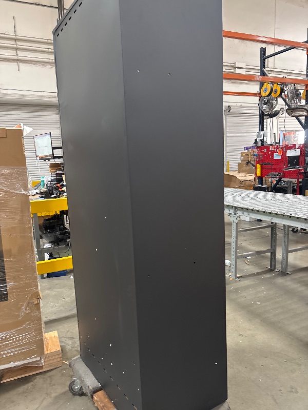 Photo 1 of 6 Piece Garage Cabinets Storage System: Includes Steel Cabinets, Drawers, Rolling Chest and Pegboard, Garage Workbench with Storage - Perfect for Organizing Garage and Tools, Black