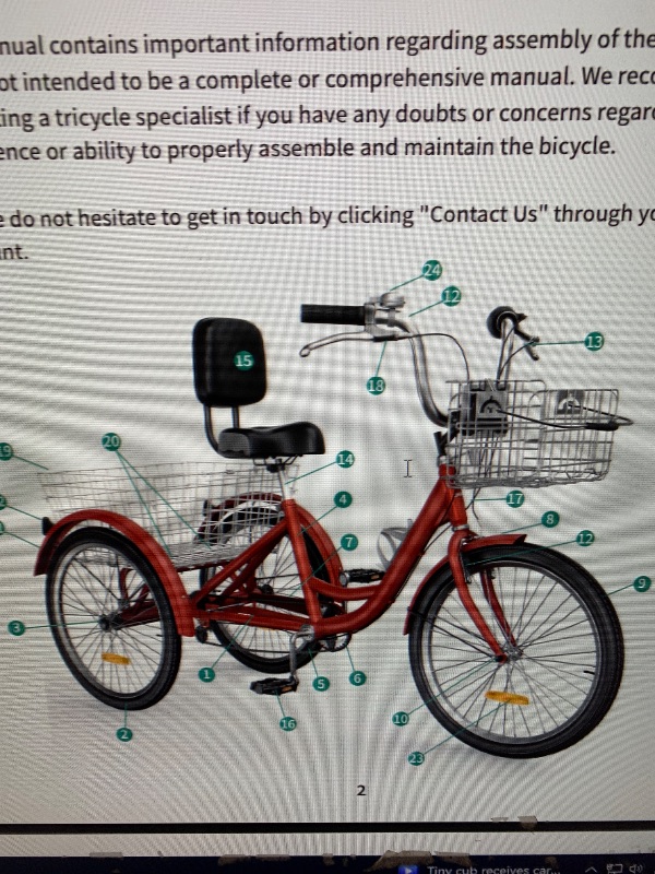 Photo 1 of *************THIS IS ONLY BOX 2 OUT OF 2**********

Yellow Tricycle 