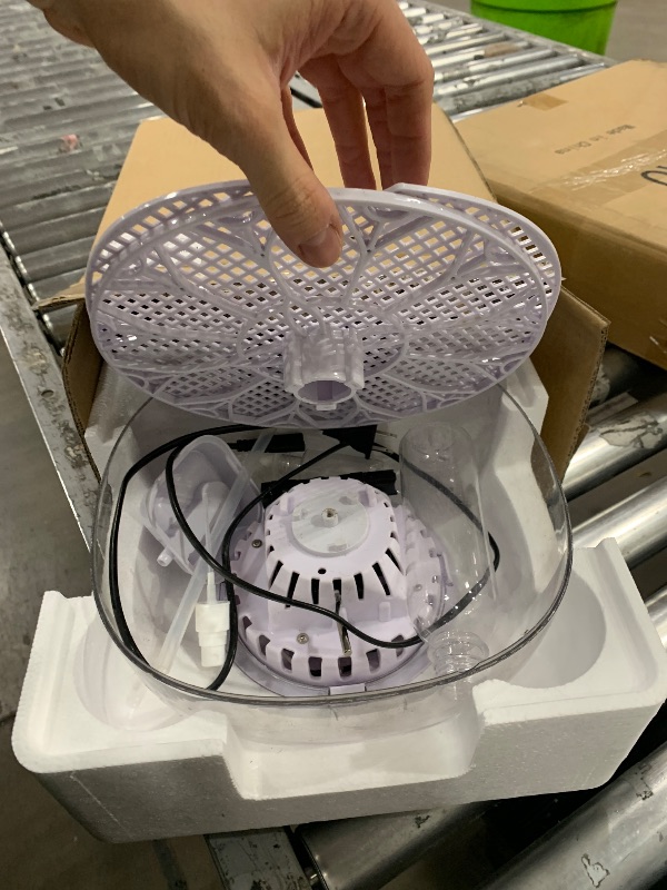 Photo 1 of Egg Incubator for Hatching Chicks, Automatic Egg Turner Holds 12 Eggs, Smart Incubator 360° Clear Window with Temperature Display Egg Candler for Small Poultry Chickens Ducks Quails Eggs