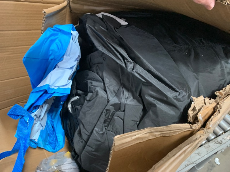 Photo 1 of WELLFUNTIME Inflatable Bounce House with Slide, 15.3ft x 14.7ft, Jumping Castle with Blower, Dartboard, Dual Basketball Hoop, Dual Kicking Boards, Jumping Area for 6 Kids