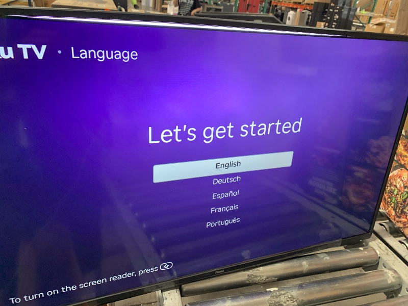 Photo 1 of **************DAMAGED***************

Roku Smart TV 2025 – 40-Inch Select Series, 1080p Full HD TV – RokuTV with Voice Remote – Flat Screen LED Television with Wi-Fi for Streaming Live Local News, Sports, Family Entertainment