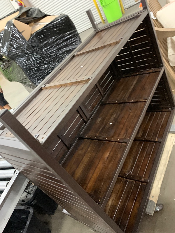 Photo 1 of ******************THIS ONLY INCLUDES THE BAR*******************

Christopher Knight Home Leni Indoor Acacia Bar Set with Rustic Metal Finish Accents, Dark Brown / Rustic Metal