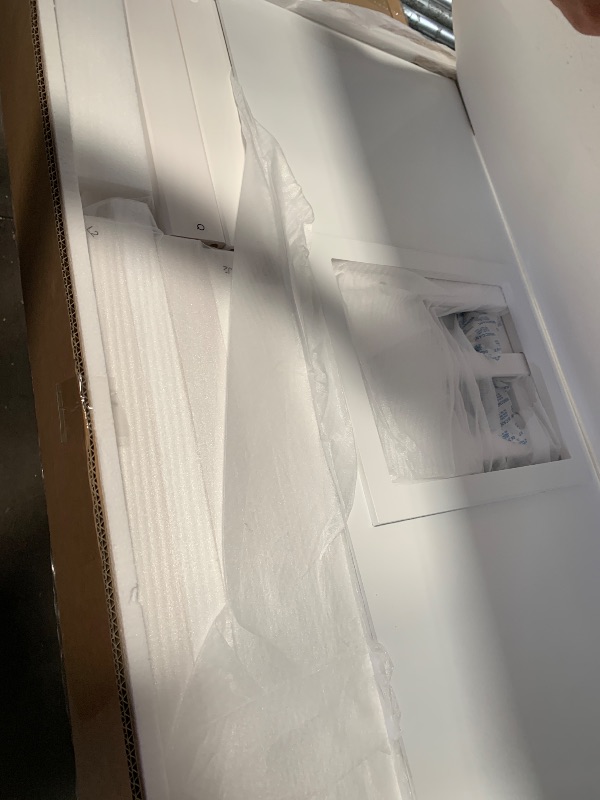 Photo 1 of ***************INCOMPLETE ITEM, THIS IS ONLY BOX 2 OUT OF 2****************

Merax Twin Size Wood Loft Bed, House Bed Frame with Ladder and Safety Guardrails for Kids, No Box Spring Needed, White