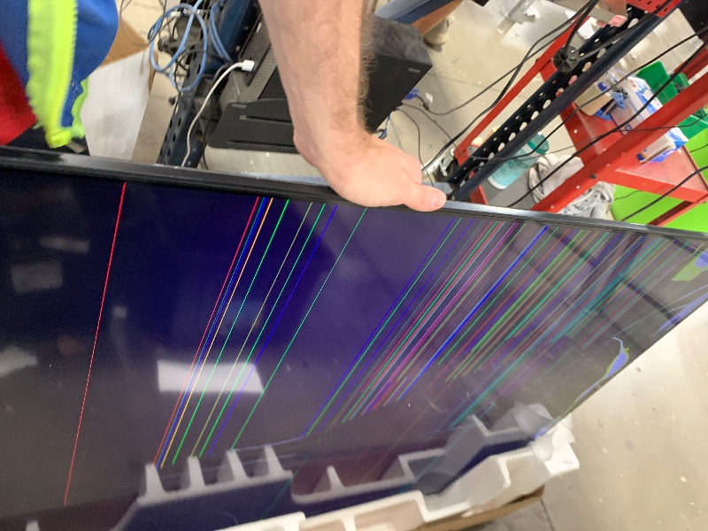 Photo 1 of *****************SCREEN DAMAGED, NON-FUNCTIONAL, FINAL SALE**********************

SAMSUNG 70-Inch Class QLED 4K Q60D Series Quantum HDR Smart TV w/Object Tracking Sound Lite, Motion Xcelerator, Slim Design, Gaming Hub, Alexa Built-in (QN70Q60D, 2024 Mode