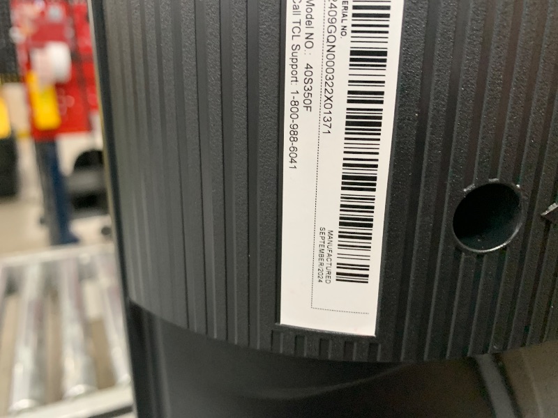 Photo 1 of ****************SCREEN DAMAGED, NON-FUNCTIONAL, FINAL SALE**********************

TCL 40-Inch Class S3 1080p LED Smart TV with Fire TV (40S350F, 2023 Model), Alexa Built-in, Apple AirPlay Compatibility, Streaming FHD Television,Black