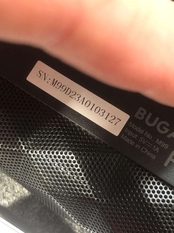 Photo 1 of ***************MISSING 1 SPEAKER**************

BUGANI Bluetooth Speakers, Portable True Wireless Speakers, TWS Pairing with Loud Stereo Sound,IPX5 Waterproof Built-in Mic, 24H Play Type-C,Suitable for Outdoor Speakers at Travel/Party, 2 Packs