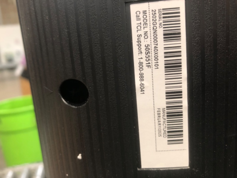 Photo 1 of ***************SCREEN CRACKED, NON-FUNCTIONAL, FINAL SALE**************

TCL 50-Inch Class S5 UHD 4K LED Smart TV with Fire TV (50S551F, 2024 Model), Dolby Vision, HDR PRO+, Dolby Atmos, Alexa Built-in with Voice Remote, Apple AirPlay 2 Compatibility, Str