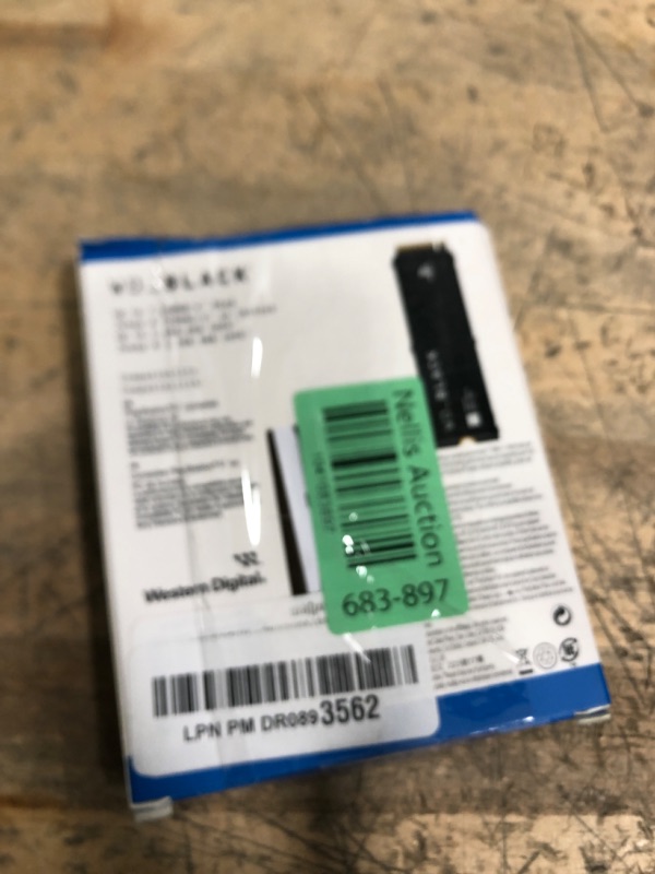 Photo 1 of *USED SOLD FOR PARTS*WD_BLACK 4TB SN850P NVMe M.2 SSD Officially Licensed Storage Expansion for PS5 Consoles, up to 7,300MB/s, with heatsink - WDBBYV0040BNC-WRSN,Black