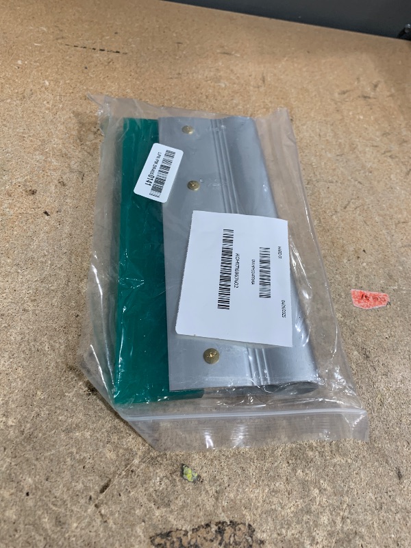 Photo 1 of 10 Inch Screen Printing Ink Squeegee with Aluminum Handle, 75 Durometer, Flat Squeegee for DIY Hand Printing, Flat Patterns