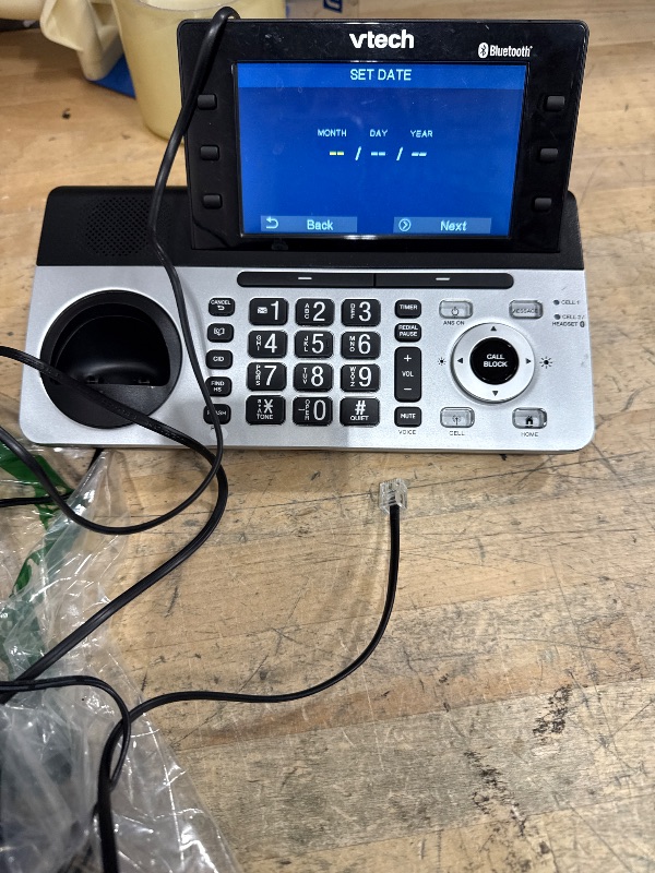 Photo 1 of VTech IS8251-5 Business Grade 5-Handset Cordless Phone for Home Office, 5" Color Display, Programmable Short Cut Keys, Smart Call Blocking, Answering System,Bluetooth Connect to Cell