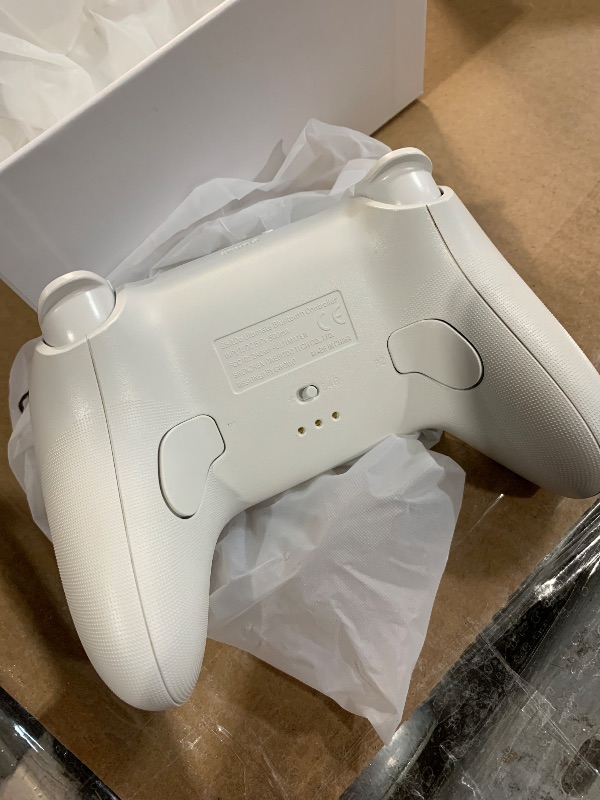 Photo 3 of 8Bitdo Ultimate 2 Bluetooth Controller for Switch & Windows PC, Switch Pro Controller with TMR Joysticks, Switchable Hall Effect/Tactile Triggers, Vibration and Motion Control, RGB Fire Ring, White