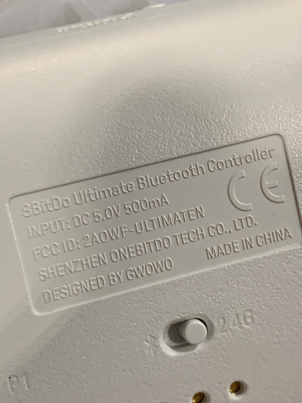 Photo 4 of 8Bitdo Ultimate 2 Bluetooth Controller for Switch & Windows PC, Switch Pro Controller with TMR Joysticks, Switchable Hall Effect/Tactile Triggers, Vibration and Motion Control, RGB Fire Ring, White