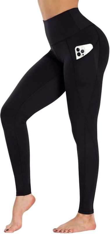 Photo 1 of (19" / 25") (USED/FAIR) (BAGGED) GAYHAY Leggings with Pockets for Women - 19" / 25" Yoga Pants High Waist Tummy Control Compression for Workout