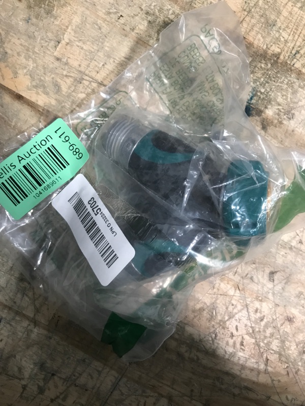 Photo 1 of 2WAYZ Hose Splitter 2 Way Heavy Duty Outdoor Faucet and Garden Connector - Water Spigot Splitter - Durable All-Metal Y Adapter with Shut-Off Valve - 4 x 4 x 1.5 Inches