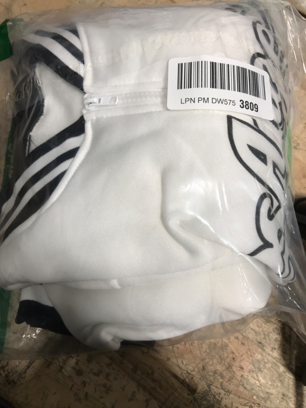 Photo 1 of SOLY HUX Men's Varsity Jacket Zip Up Letter Print Striped Long Sleeve Streetwear Baseball Jacket White Letter Medium