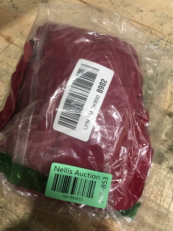 Photo 1 of (SMALL) (BAGGED) (USED/FAIR) Vrtige Women's Wrap V Neck Long Sleeve Pleated Bodysuit Leotard Tops Plain Burgundy Small