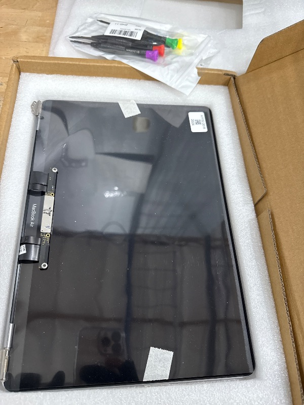 Photo 1 of A1932 Screen Replacement for MacBook Air Retina A1932 2018 LCD Screen Assembly EMC 3184 MVH82LL MRE82LL/A MVH82 (Space Gray)