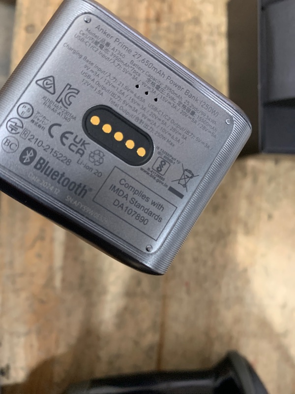 Photo 1 of Anker Prime Power Bank, 27,650mAh 3-Port 250W Portable Charger for Travel, TSA-Approved, Smart App, for MacBook Pro/Air, iPhone 16/15/14 Series, Samsung, Laptops, and More (Charging Base Not Included)