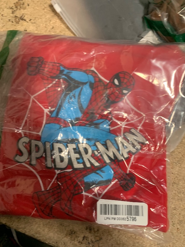 Photo 1 of **Its Only one the Red One**Marvel Spider-Man Boys ONE  Zip Up Hoodie and Pullover Hooded Sweatshirt for Toddlers and Big Kids Dark Grey SIZE 8