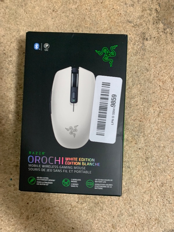 Photo 1 of Razer Orochi V2 Mobile Wireless Gaming Mouse: Ultra Lightweight - 2 Wireless Modes - Up to 950hrs Battery Life - Mechanical Mouse Switches - 5G Advanced 18K DPI Optical Sensor - White