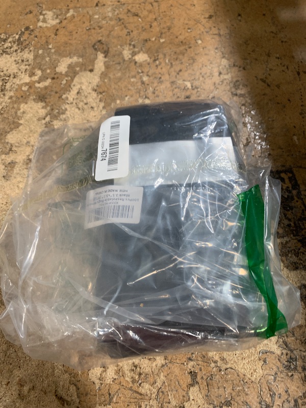 Photo 1 of 100 Pack Smell Proof Bags, Resealable Bags with Matte Window, Foil Pouch Stand Up Sealable Bags for Packaging?Black,3.5" x 5.1"?