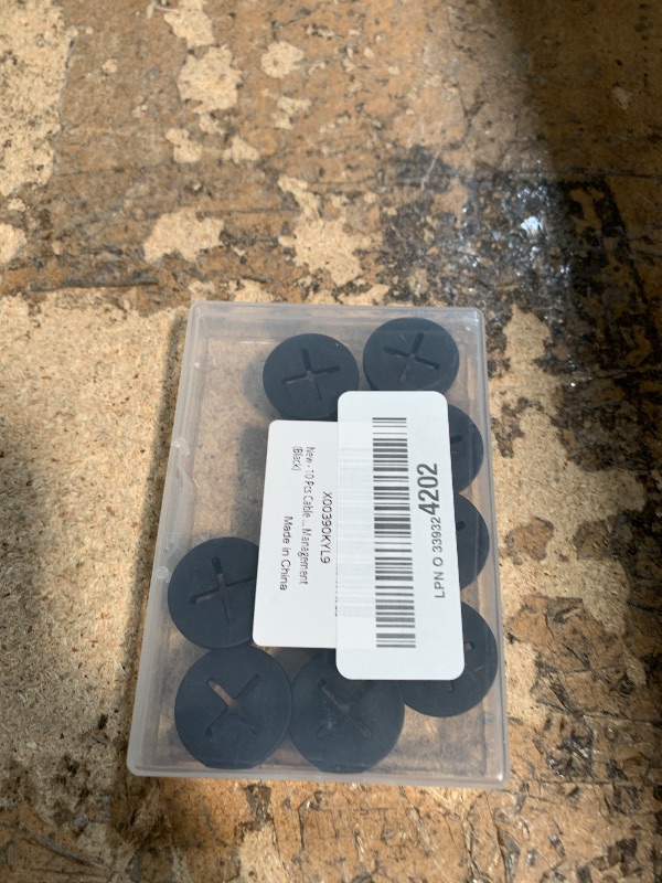Photo 1 of 10 Pcs Cable Cord Grommet 3/4 Inch Flexible Wire Rubber Grommets Flexible Silicone Cable Cord Grommet Desk Grommet for TV Console and Other Furnitures Cover Cable Pass Through Management (Black)