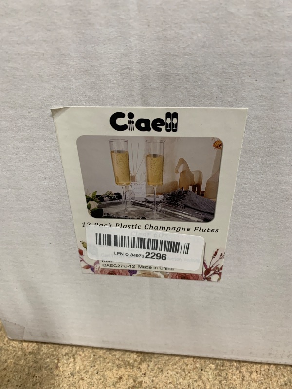 Photo 1 of 12 pack plastic champagne flutes