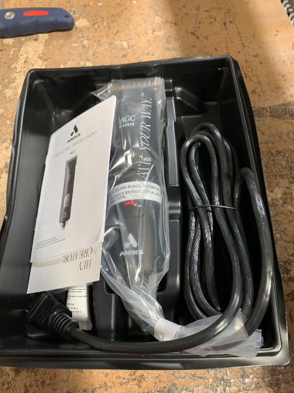 Photo 1 of Andis 24675 UltraEdge 2-Speed Detachable Blade Clipper – Runs Cool & Quiet, Designed with Two-Speed Rotary Motor & Shatter-Proof Housing - For All Coats & Breeds - 120 Volts, Black