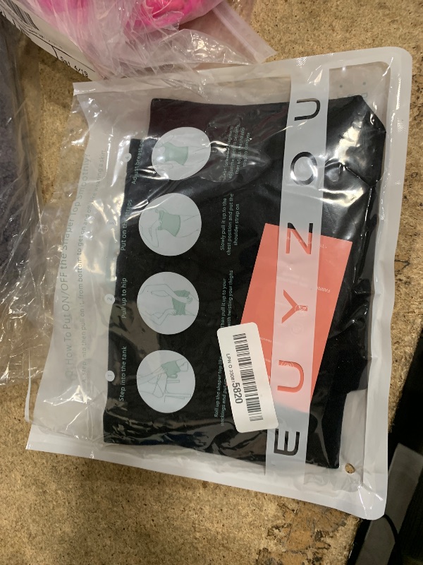 Photo 1 of EUYZOU Women's Tummy Control Shapewear Tank Tops Seamless Square Neck Compression Tops Slimming Body Shaper Camisole-Black XXL